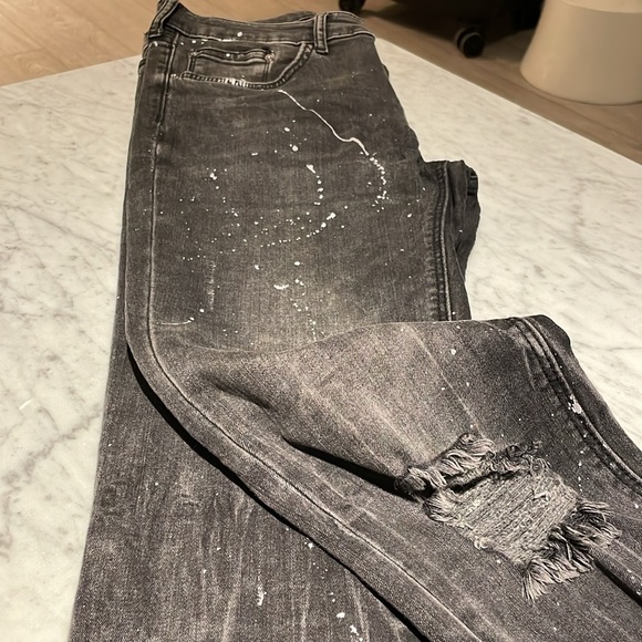 Zara paint splattered denim (8) - Picture 6 of 6